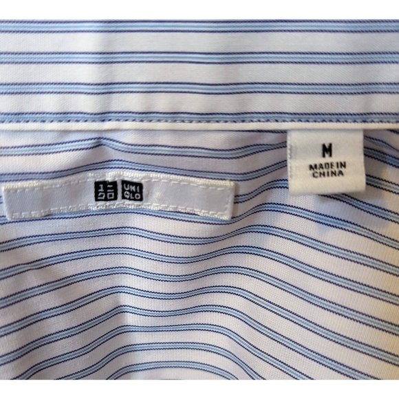 Uniqlo Blue Striped Button Down Shirt - Picture 3 of 3